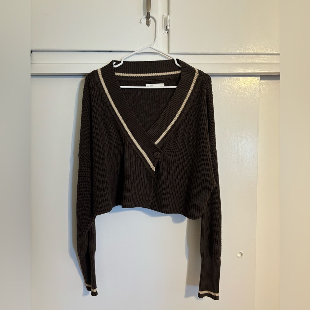 Oak + Fort Varsity Cardigan